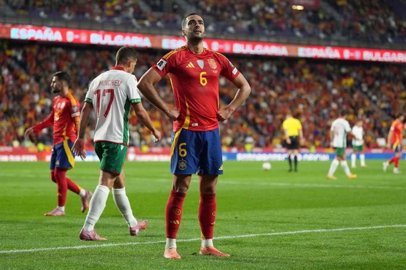 มิเกล เมรีโน่ ยิงเบิ้ล! สเปนถล่มบัลแกเรีย 4–0