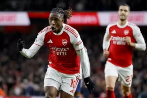 Eberechi Eze scored a hat-trick as Arsenal