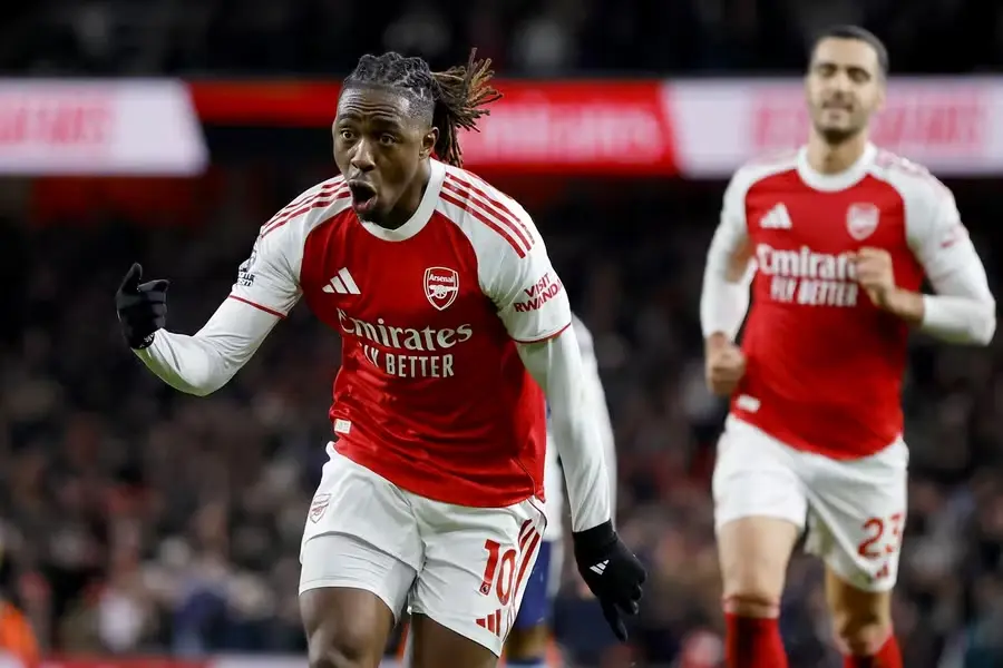 Eberechi Eze scored a hat-trick as Arsenal