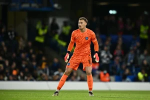 Chelsea goalkeeper Filip Jorgensen