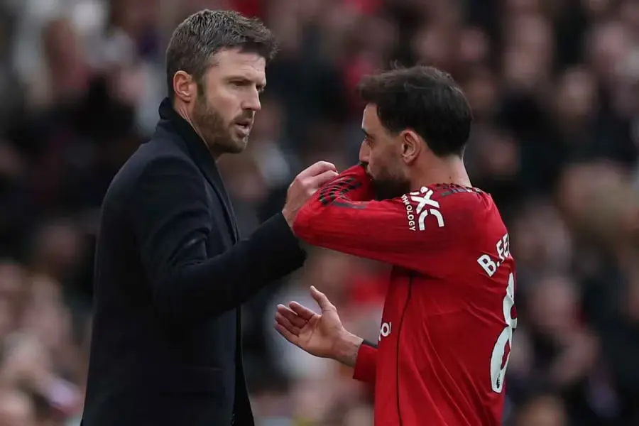 Man Utd captain Fernandes happy Carrick proving his prediction right