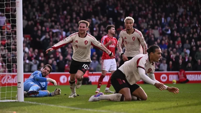 Mac Allister grabs late, late Liverpool winner at Nottingham Forest