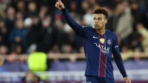 Desire Doue doubles sees PSG survive Monaco Champions League play-off scare