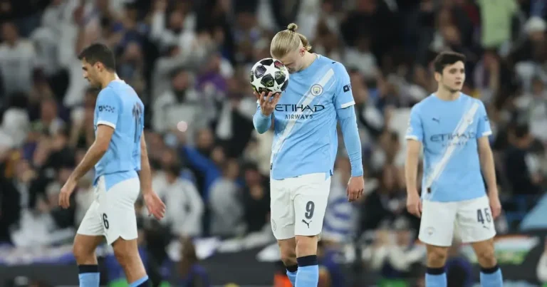 วินิซิอุส จูเนียร์ เหมาสองประตูพาราชันชุดขาวบุกชนะแมนฯ ซิตี้ 2-1